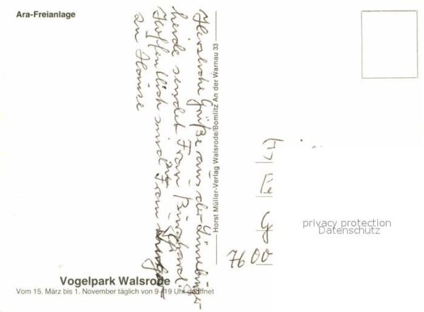 Papagei Ara-Freianlage Vogelpark Walsrode – Bild 2
