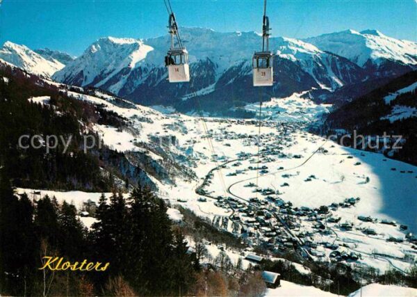 Seilbahn Albeina Klosters Dorf und Platz
