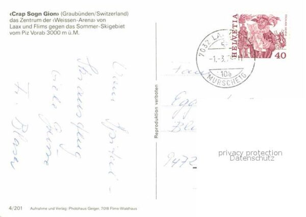 Seilbahn Crap Sogn Gion Laax Flims Piz Vorab 300 – Bild 2