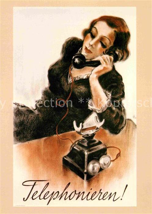 Telefon Plakat Aldo Patocchi 1935