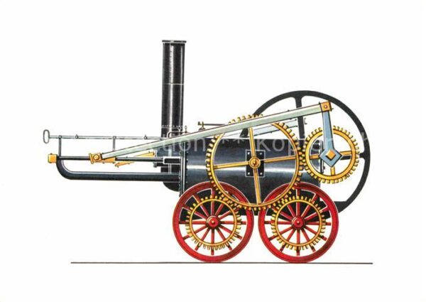 Lokomotive Trevithiks Schwungrad-Lokomotive 1803 Z