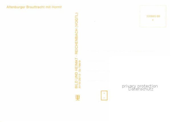 Trachten Altenburg Brauttracht Hormt – Bild 2
