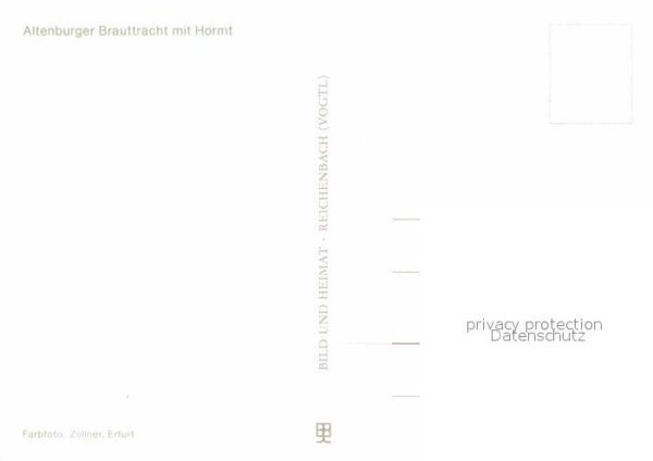 Trachten Altenburg Brauttracht Hormt – Bild 2