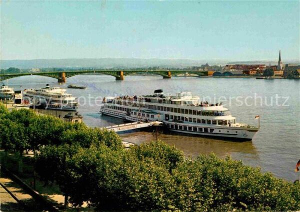 Motorschiffe Mainz am Rhein