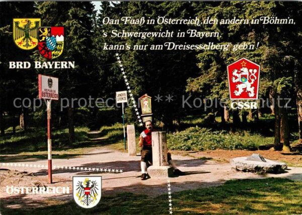 Grenze Douane Zoll Bayerischer Wald Dreiländereck Dreisess