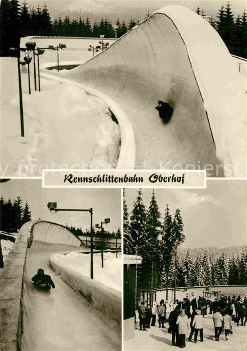 Wintersport Rennschlittenbahn Oberhof