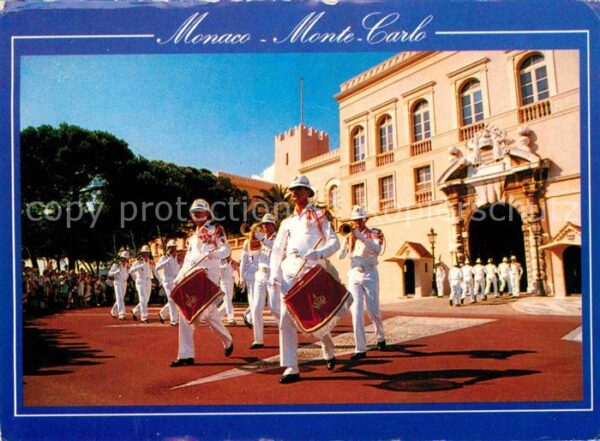 Leibgarde Wache Monaco Monte-Carlo Releve de la Garde d