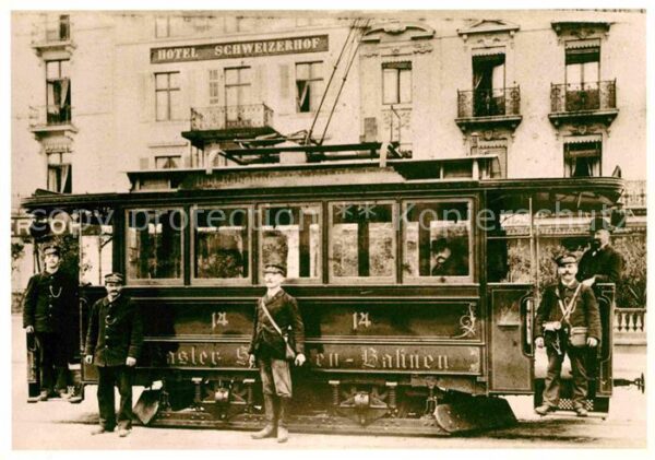 Strassenbahn Motorwagen Be 2/2 Nr. 14 Basel 1897