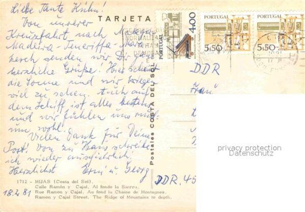 Mijas Calle Ramon y Cajal al fondo la Sierra – Bild 2