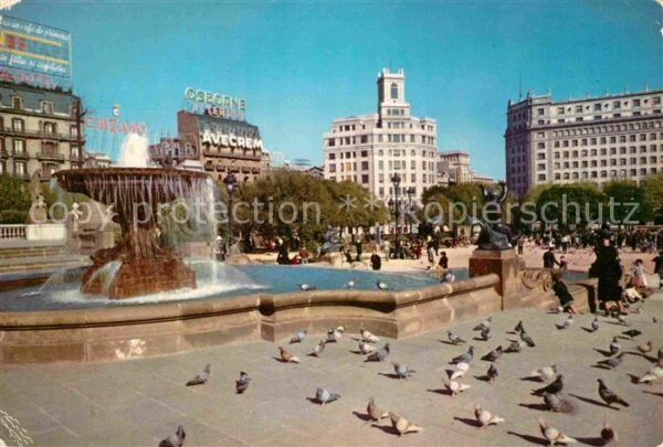 Barcelona Cataluna Plaza de Cataluña Fontana