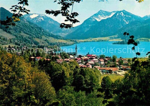 Schliersee Panorama mit Brecherspitze und Bodensch