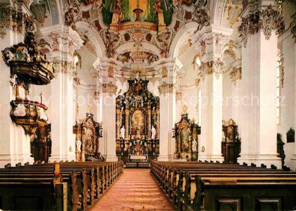 Steinhausen Bad Schussenried Wallfahrtskirche Innenansicht Barock