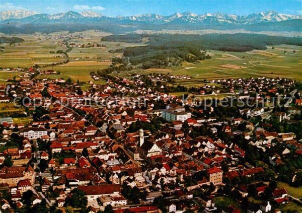 Weilheim Oberbayern mit Zugspitze Wettersteingebirge Fliege