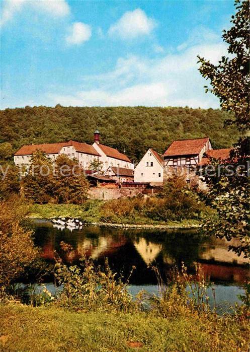 Schoenau Gemuenden Franziskaner Minoritenkloster Uferparti