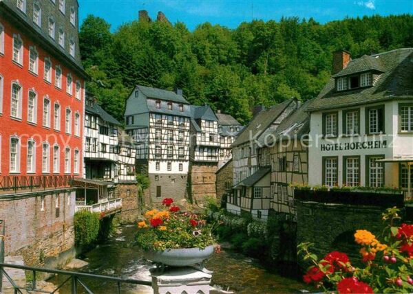 Monschau Rotes Haus Ruine Haller Hotel Altstadt