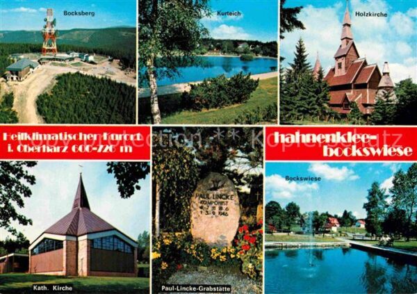 Hahnenklee-Bockswiese Harz Bocksberg Kurteich Kirche Paul Lincke G