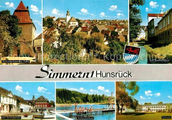 Simmern Hunsrueck Schinderhannesturm Simmerbach Schlosspl