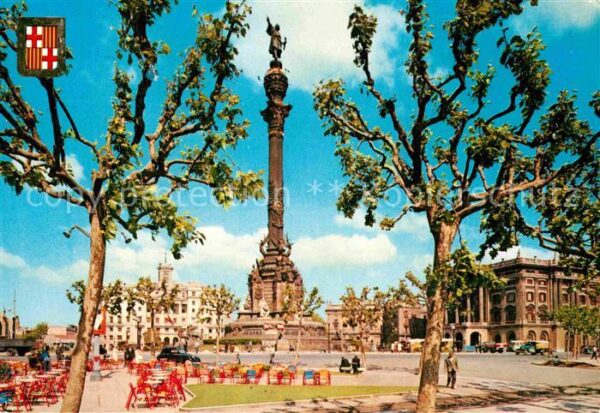 Barcelona Cataluna Monumento a Cristobal Colon Columbus De