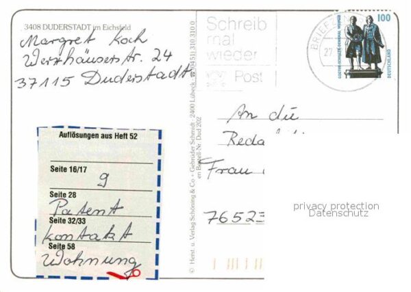 Duderstadt Steinstrasse Rathaus Hoffmeiersches Hau – Bild 2