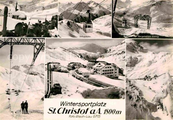 St Christoph Arlberg Panorama Wintersportplatz Alpen Valluga
