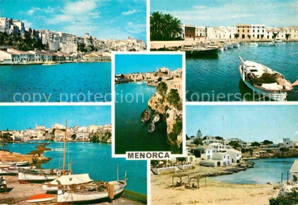 Menorca Teilansichten Küstenstädte Serie II Num