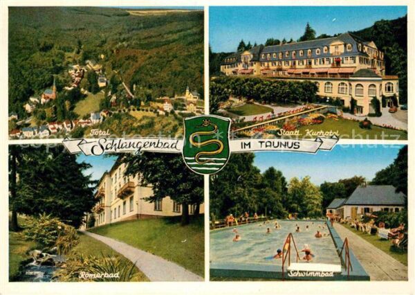 Schlangenbad Taunus Panorama Kurhotel Schwimmbad Römerbad