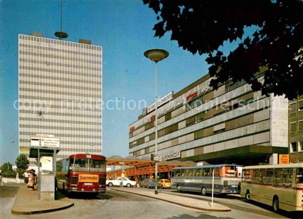Essen Ruhr Hauptbahnhof Busbahnhof Hochhaus