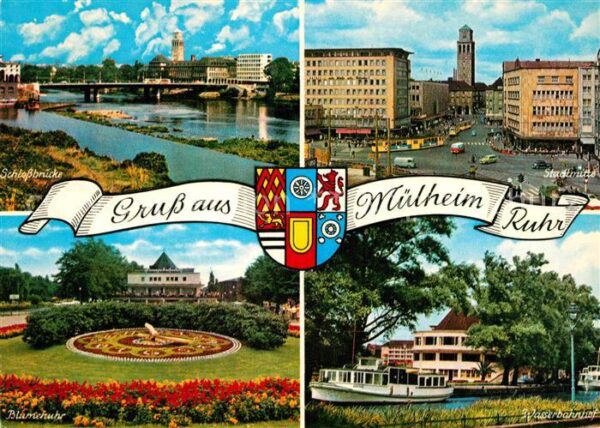 Muelheim Ruhr Schlossbrücke Stadtmitte Wasserbahnhof