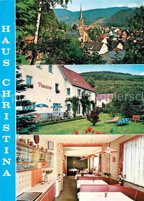 Wallenfels Oberfranken Ortsansicht mit Kirche Pension Haus Chr