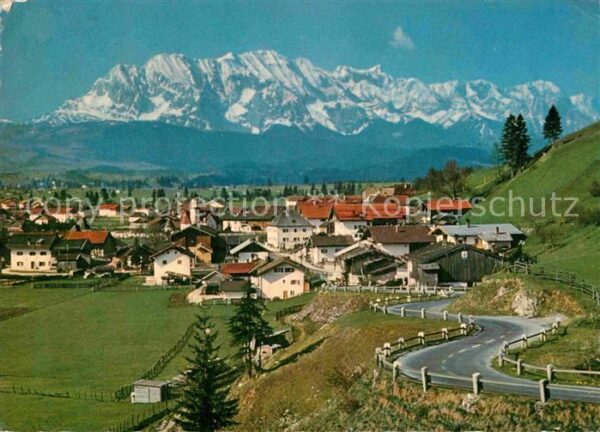 Wallgau gegen Wettersteingebirge