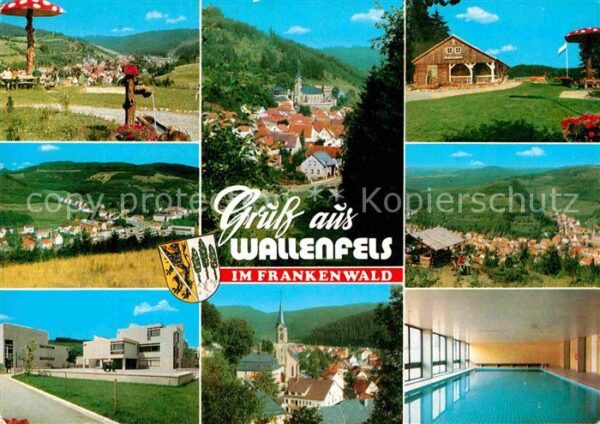 Wallenfels Oberfranken Ortsansichten Rastplatz Herrgottswinkel