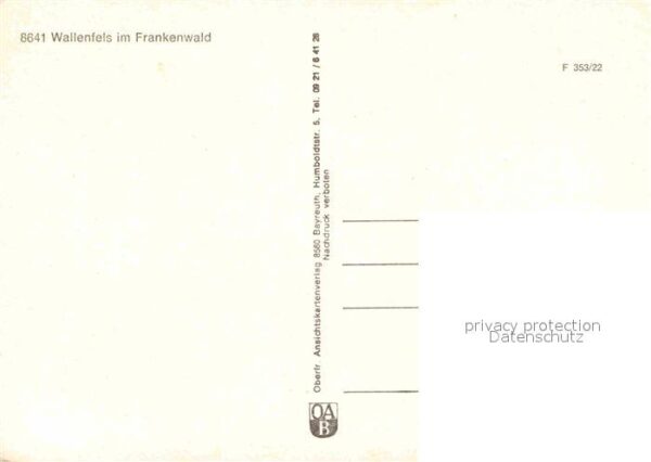 Wallenfels Oberfranken Ortsansichten Rastplatz Herrgottswinkel – Bild 2