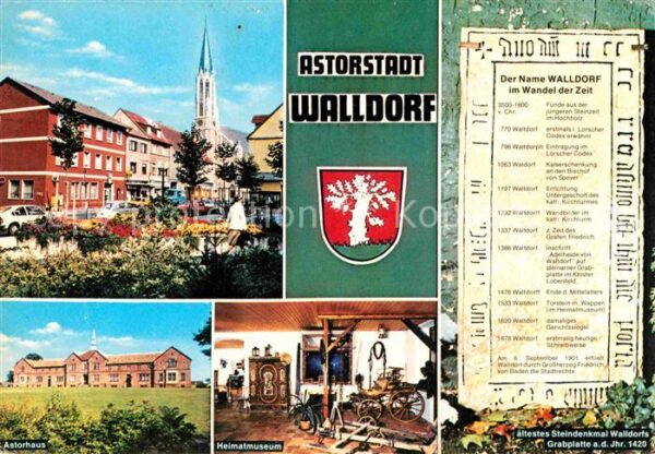 Walldorf Innenstadt Kirche Astorhaus Heimatmuseu