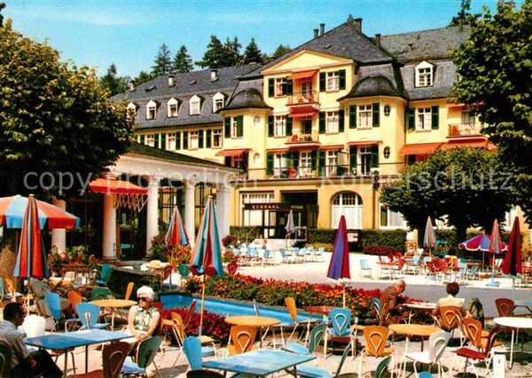 Schlangenbad Taunus Kurgarten Restaurant Cafe Terrasse Kurh