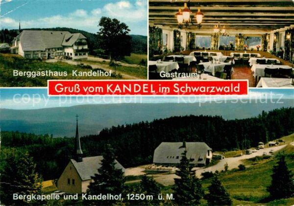 St Peter Schwarzwald Berggasthaus Kandelhof Bergkapelle Kand