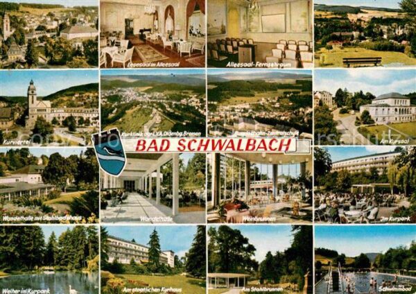 Bad Schwalbach Teilansichten Kurort Kurpark Wandelhall