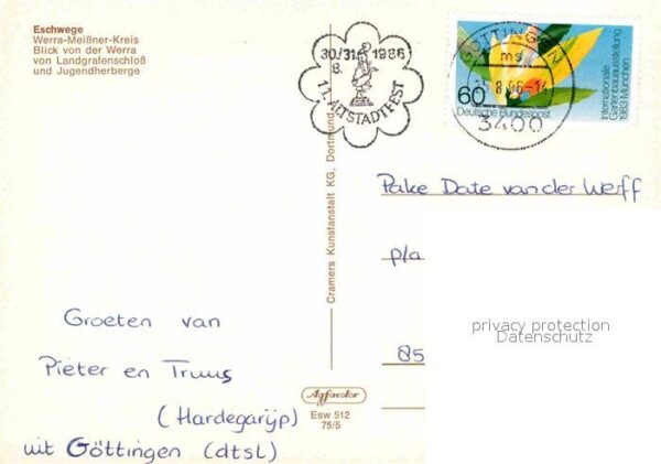 Eschwege Blick von der Werra Landgrafenschloss J – Bild 2
