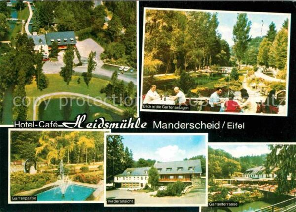 Manderscheid Eifel Hotel Cafe Heidsmühle Gartenanlagen Ter