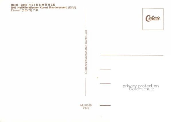 Manderscheid Eifel Hotel Cafe Heidsmühle Gartenanlagen Ter – Bild 2