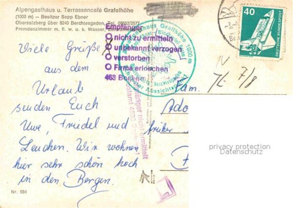 Obersalzberg Alpengasthaus Terrassencafe Grafelhöhe – Bild 2