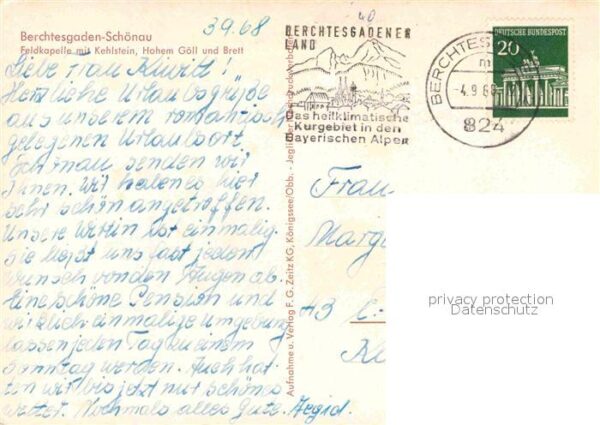 Schoenau Berchtesgaden Feldkapelle mit Kehlstein Hoher Göll un – Bild 2