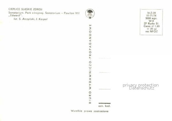Cieplice Slaskie Zdroj Sanatorium Park Pawilon – Bild 2