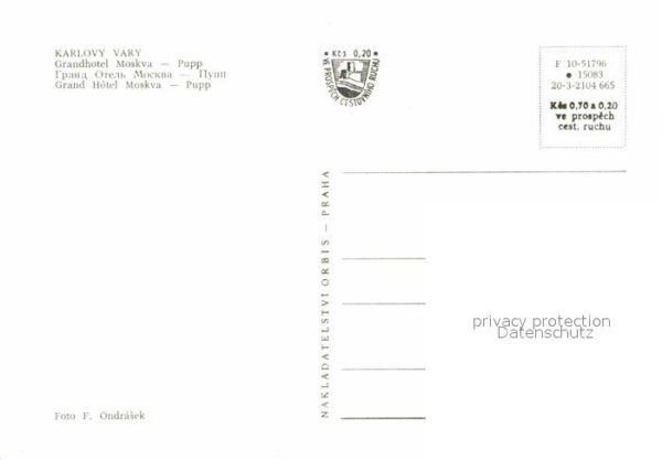 Karlovy Vary Grandhotel Moskva Pupp – Bild 2