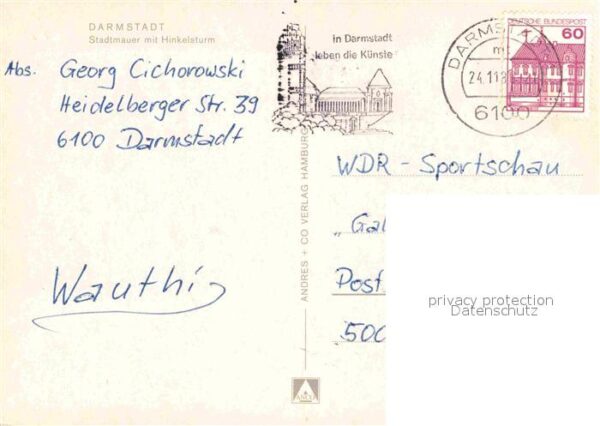 Darmstadt Stadtmauer mit Hinkelsturm – Bild 2