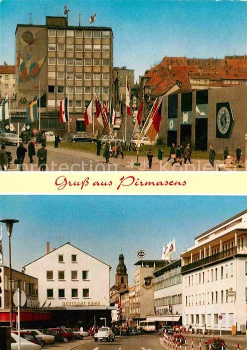 Pirmasens Innenstadt Hochhaus Gebäude Strassenpar