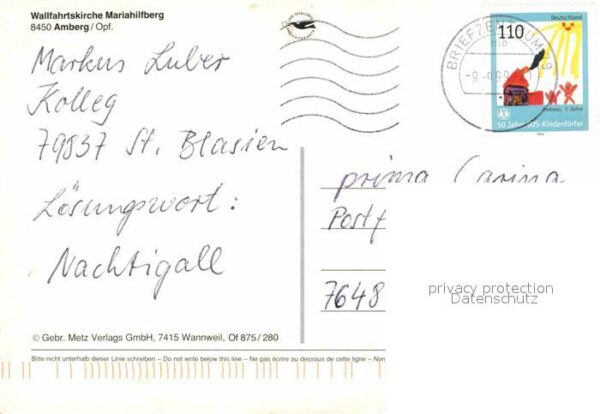 Amberg Oberpfalz Wallfahrtskirche Mariahilfberg – Bild 2