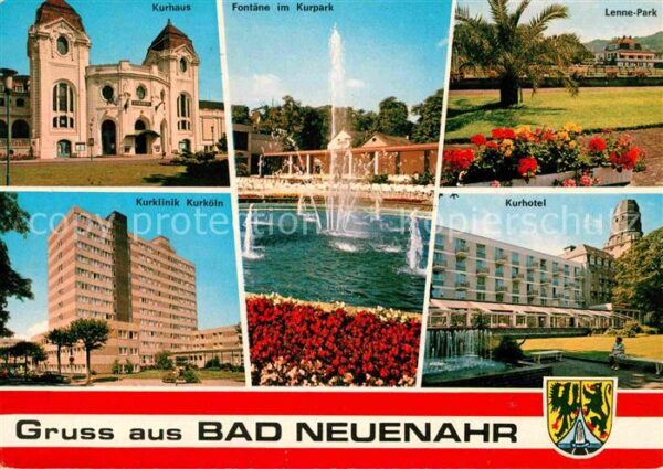 Bad Neuenahr-Ahrweiler Kurhaus Fontäne Kurpark Lennepark Kurho