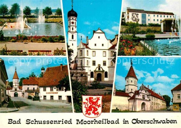 Bad Schussenried Ortsmotive Kloster Kirche Moorheilbad W