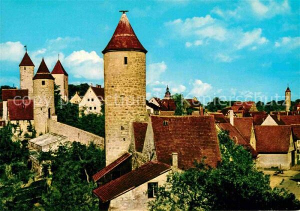 Dinkelsbuehl Wehrtürme Altstadt 1000jährige Stadt