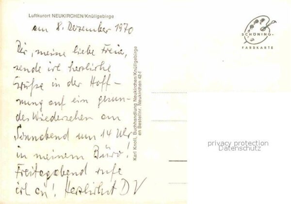Neukirchen Knuellgebirge Ortsansicht mit Kirche Luftkurort – Bild 2